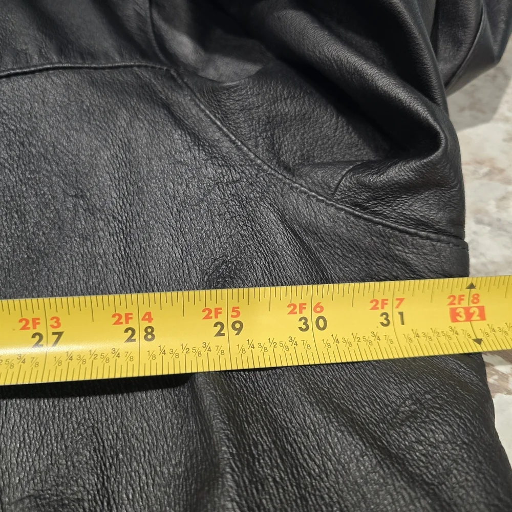 Collezione Leather Coat Mens Sz 4XLT Black - Picture 8 of 13